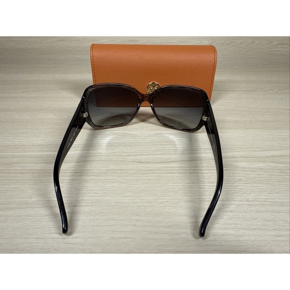 Tory Burch Sunglasses & Case TY7004 508/11 58-17-130 Black Dot Frames - Picture 7 of 9